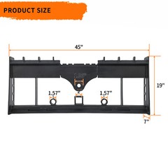 Pallet Fork Frame W/ Receiver Hitch for Skid Steer Loader Bobcat Kubota 4000LBS