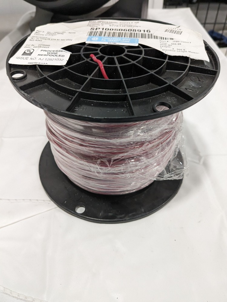 INDUSTRIAL WIRE WIRE HOOKUP 16AWG STR 600V, RED 6G-1601-03-ROHS