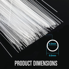 1000 Pcs Glass Capillary Tube 100mm Melting Point Tube Both Ends Open Glass Pipe