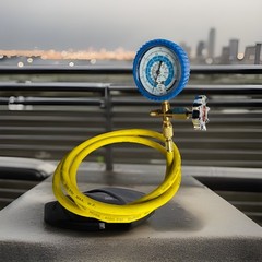 Combo R410a R22 Single Manifold Gauge Kit Testing Charging Air Condition & Hose