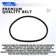 24995 Reverse Belt (10mm x 812mm) for Earthquake Rear Tine Tiller 29702 33970…