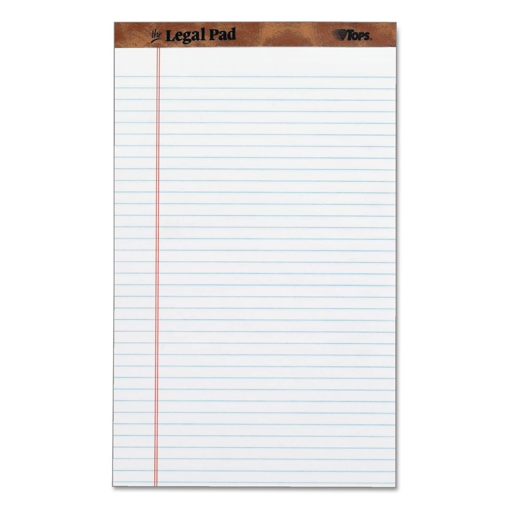 Tops 7573 Perforated Everyday Writing Legal Pad, 8.5 x 14 In Office Product