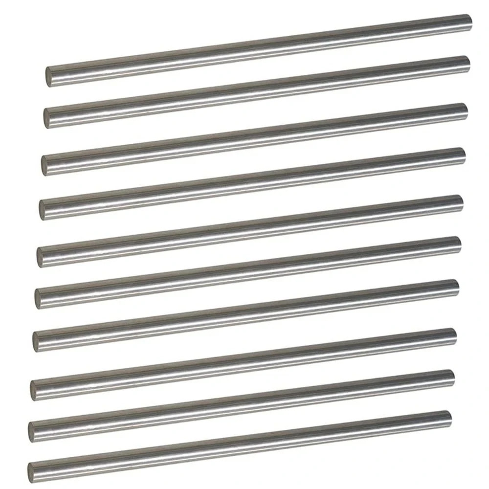 10Pcs 5/32 x 6 Inch Stainless Steel Rods Metal Shaft Rod for DIY Crafts Industry