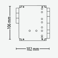 Paxton Net2 Nano 1 door controller, 12V 2A PSU, with plastic cabinet 654-772-US