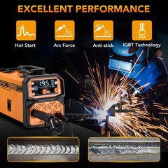 Flux Core MIG Welder 145A 3 Functions No Shielding Gas Required Stick TIG