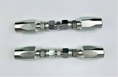 2 Hydraulic Hose Repair Kits – 1/4 ID 2-Wire Hose Reusable Field Repair Fitting