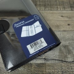 Filofax Nappa Personal Organizer Black Deluxe Nappa Leather 2016 Inserts NEW