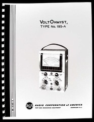 RCA VOLTOHMYST 195-A 195A Operating Manual