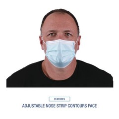 Boardwalk MS2000 3-Ply General Use Face Mask – Blue (2000/Carton) New