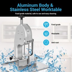 1500W Commercial Meat Bone Saw Heavy Duty Butcher Deli Bandsaw Food Processing