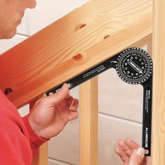 7″ Aluminum Miter Saw Protractor, Rustproof Angle Finder Tool for Woodworking