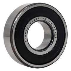 (4 PACK) USA TURNUP 6203-2RS 17X40X12MM Double Rubber Seal Ball Bearings