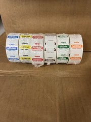 1″ Removable Day of the Week Label 1000/Roll- 6 rolls total. LB16