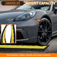 1 Pack of 3-Channel Rubber Cable Protector Ramps Heavy Duty 28000 lbs Capacity