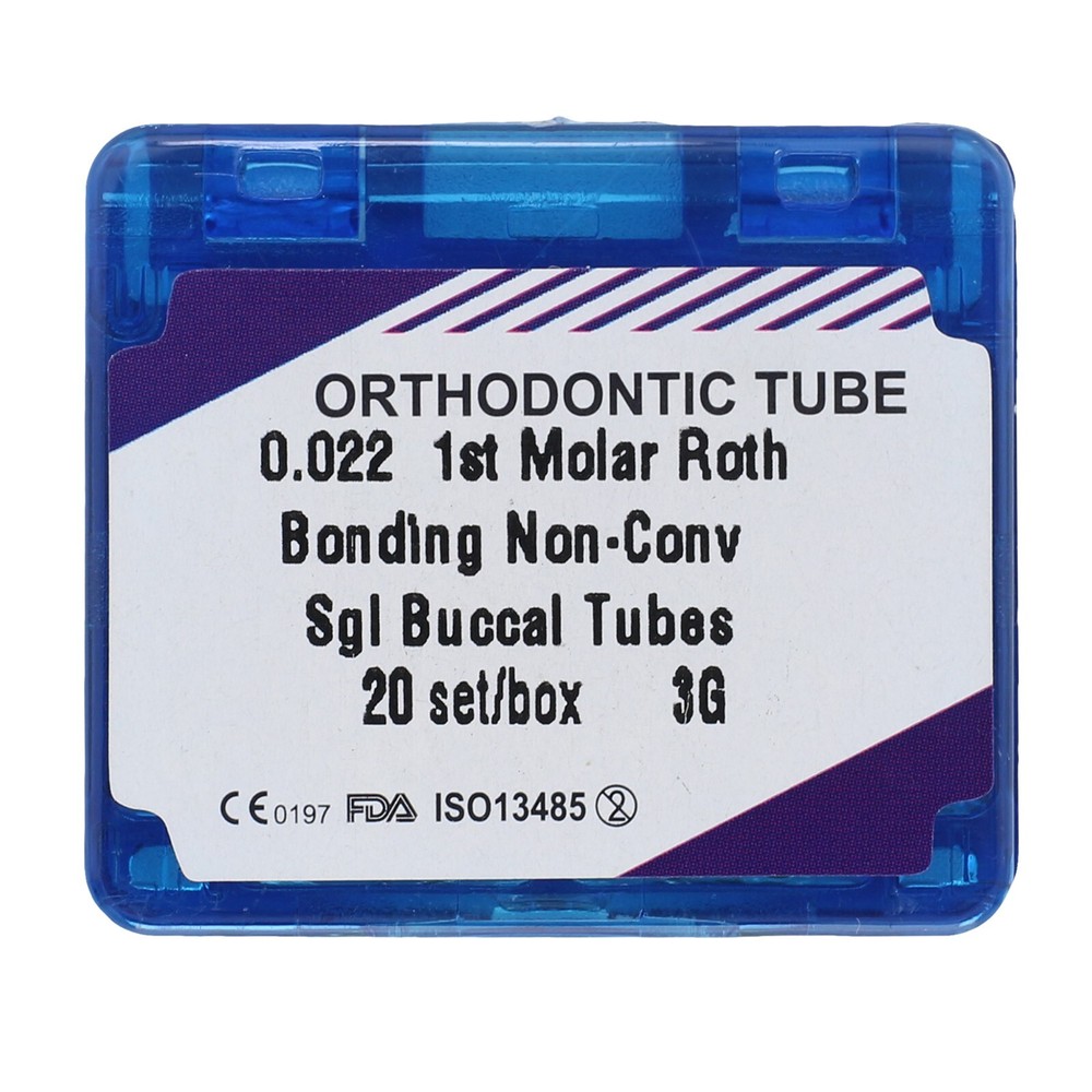 80pcs dental Tubos bucales de ortodoncia 1er 2nd molar Tubo MBT Roth 022 Bondabe