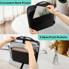 3″ D-Ring Zipper Binder Backpack 700 Sheets Capacity 13″ Laptop Compartment Bag