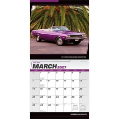 Dodge Challenger OFFICIAL | 2027 12×24″ (Hanging) Wall Calendar | Plastic-Free