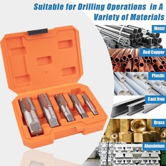 5-Piece NPT Pipe Tap Set, NPT Tap and Die Set with 1/8″, 1/4″, 3/8″, 1/2″ and