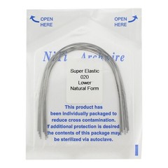 100PCS Dental Orthodontic Niti Arch Wire Natural Form Elastic Round Rectangular