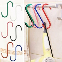 Wellmax S Hooks for Hanging, Heavy Duty S Shaped Hooks, Colored Metal S Hook…