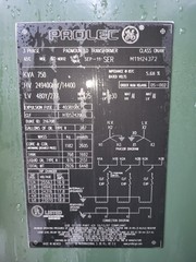750kva Transformer 3 Phase Oil 24940v/14400v 480v/277v padmount 24,940 14,400