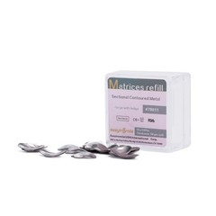 50PC/PK Dental Metal Matrices Sectional Contoured Matrix Refill Soft Bands S/M/L