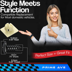 Black Oxide Stainless Steel License Plate Screws with Nylon Inserts for Securing