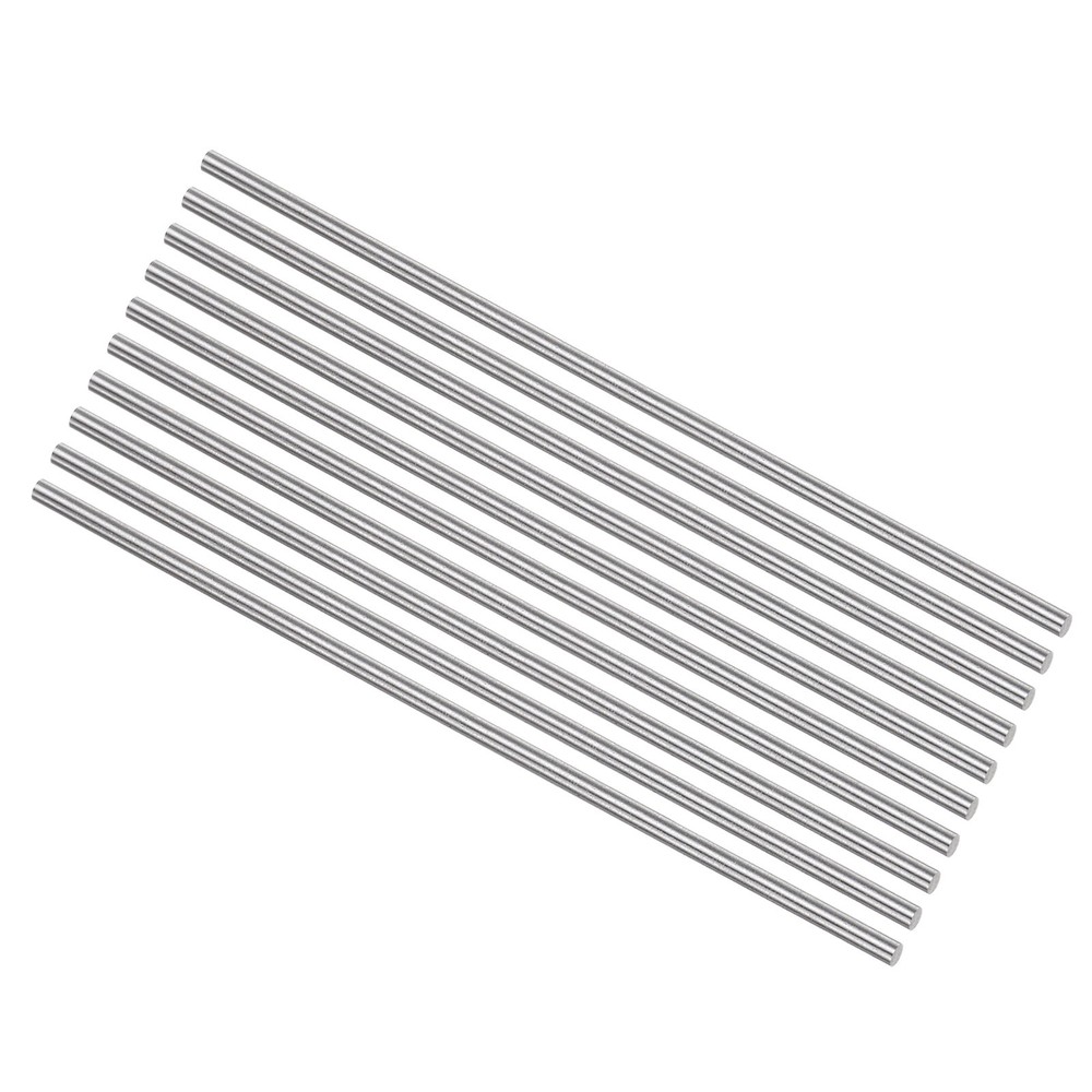 Round Metal Rods 3mm x 150mm High Speed Steel (HSS) Lathe Bar Stock 10 Pcs