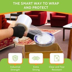 5″ x 1000FT Pallet Wrap Stretch Film Shrink Hand Wrap 1000′ 12 Rolls