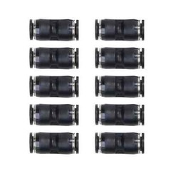 Straight Air Line Union Push To Connect Air Fittings For 3/8″ OD Pneumatic 10Pcs