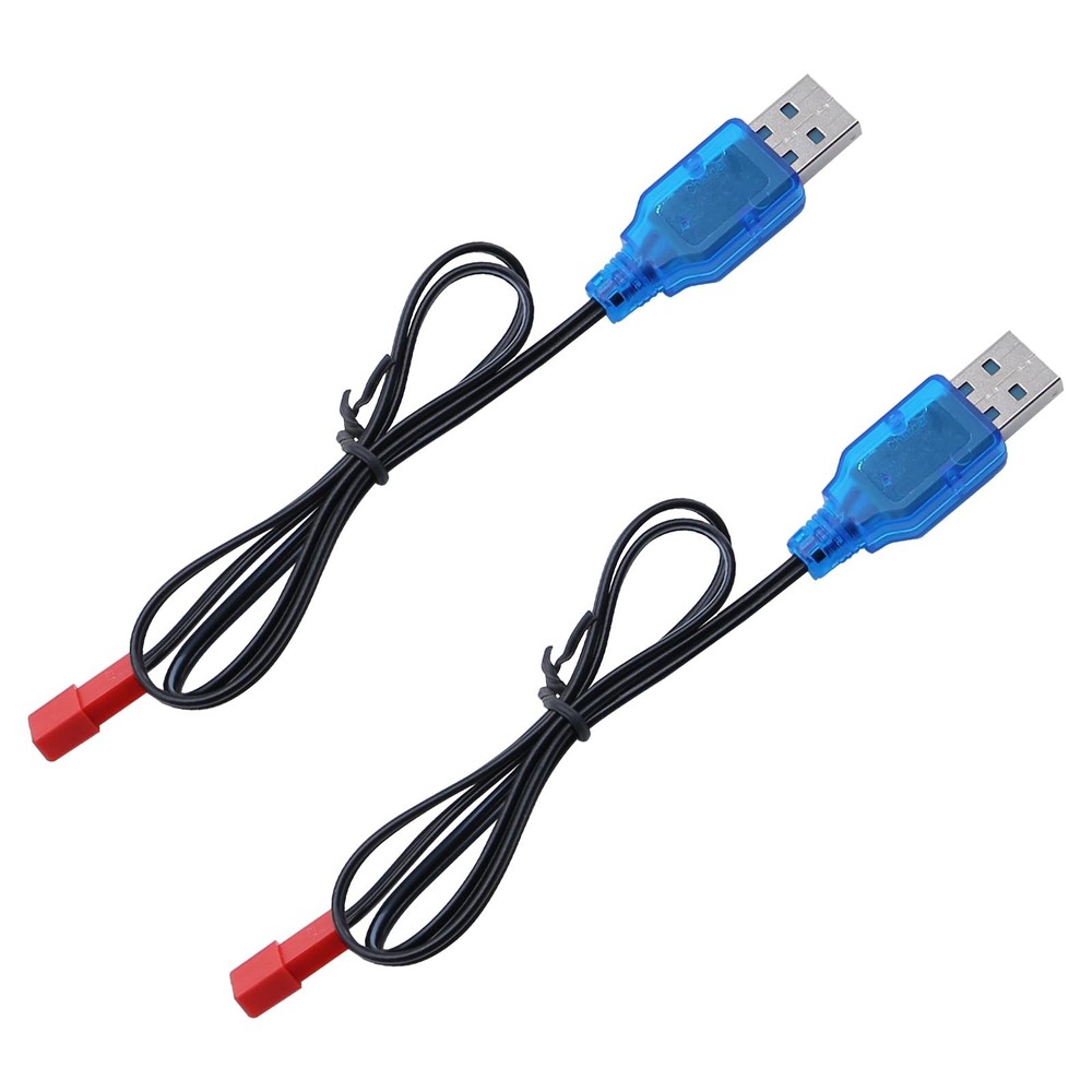 3.7V Lipo Battery Charger 2 PCS 1S Lipo JST Charger Cable with USB JST 2 Pin…