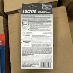 Loctite 908570 Tube Clear Silicone Waterproof Sealant 2.7 oz. (Pack of 6)