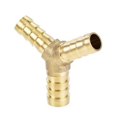 Reducing Barb Hose Fitting Y Shape Pipe Connector Brass 1/2″ x 3/8″ x 3/8″