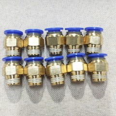 10Pc 10mm 3/8″ OD Tube X 3/8″ NPT Pneumatic Push To Connect Air Fitting