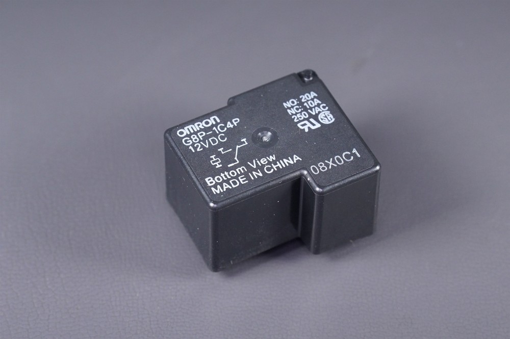 G8P-1C4P-DC12 Omron Relay SPDT 20A @ 250VAC 10A NC 12VDC Coil Fully Sealed NOS