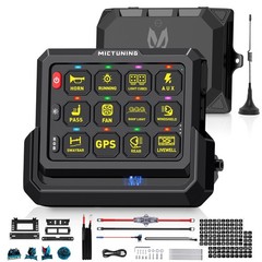 MICTUNING P1s Wireless Switch Panel 328FT Led Circuit Relay System Remote contro