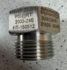 Autoclave Engineers 20M129K6 316SS 20,000 PSI Adaptor