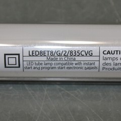 (20) GE 2ft Linear T8 LED Lamps 931356, G13 Medium Bi-Pin, 3500K, Glass Bulb
