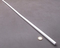 Teflon PTFE Virgin White Rods (1/2) .500″ Diameter x 36″ Long