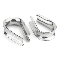 Thimble Thimbles Wire Cable Rope Stainless Steel Cable Clips Clamps Marine Grade