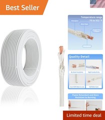 14 Gauge High Temperature Wire 16.4Ft, -76-932 ℉ 14 AWG Mica Fiberglass Elect…