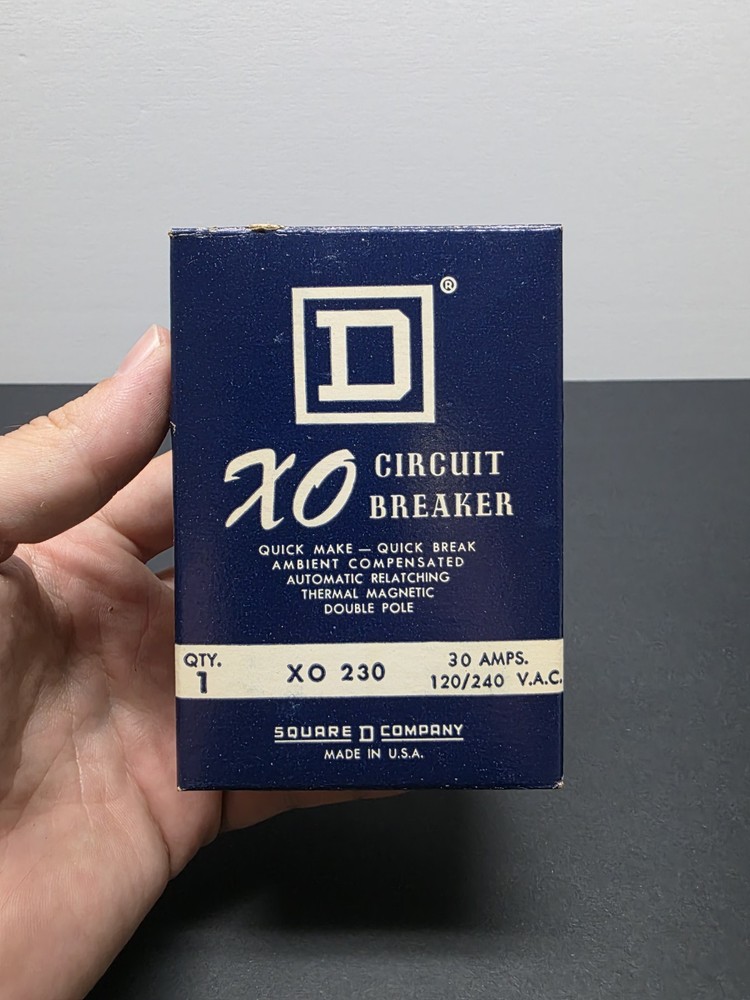 SQUARE D XO XO230 CIRCUIT BREAKER 30 AMP 2 POLE 240V. XO0230 READ
