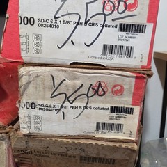 Hilti Collated Drywall Screws Lot of 9 Boxes 1-5/8″ 1-1/4″ 1-1/8″ Mixed NEW
