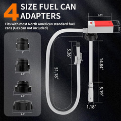 Automatic Fuel Transfer Pump with Auto Stop Sensor Overfill Protection, Fast and