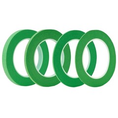 QDiShi 4 Rolls Fine Line Tape(Green), Fineline Masking Tape in 1/16, Green