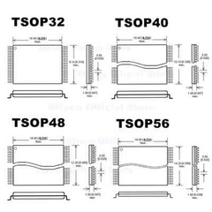 TSOP32/40/48/56 ZIF adapter (T76_F56_05-002 V1.0) for XGecu T76 programmer