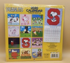 2020 PEANUTS 12 months WALL CALENDAR Sealed Snoopy & The Gang, BRAND NEW