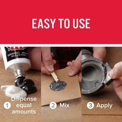 J-B Weld Steel Reinforced Epoxy 8281 Professional Size, Steel and Hardener, 5 oz