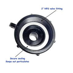 275 330 IBC TOTE TANK DRAIN ADAPTER FINE THRD 2 NPTX MALE G HOSE ADAPTER