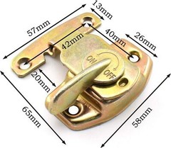 SDTC Tech 2 Pack Dining Table Locks Metal Spring Table Leaf Buckle Latches